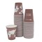 Eco-Products 8 oz. World Art Renewable and Compostable Paper Hot Cups - Brown/White (50/Pack)